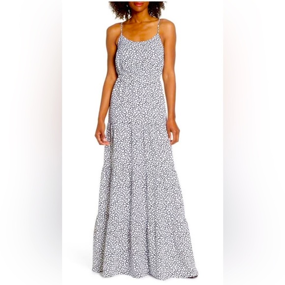 MICHAEL KORS S Elegant Black and White Maxi Dress Pictured AS IS - Picture 1 of 8